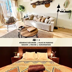  Appartement Modern 1 Bdr + Balcony + Free Parking + Ac + Pool